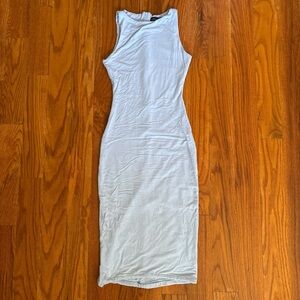 Naked Wardrobe Light Blue Midi Dress